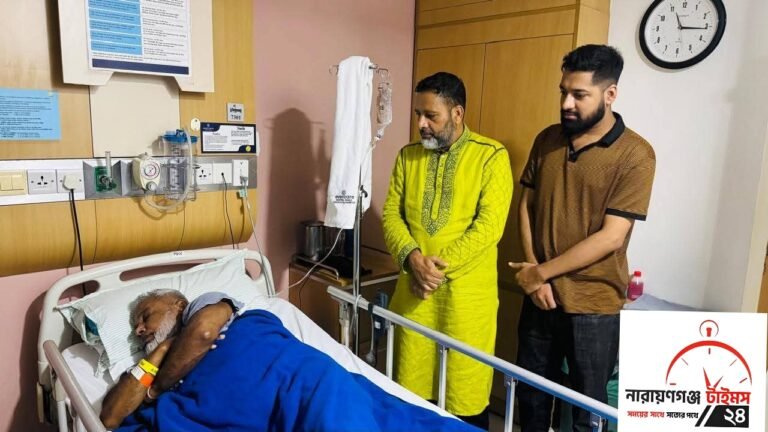 অসুস্থ এমপির শয্যাপাশে অশ্রুসিক্ত – চেয়ারম্যান প্রার্থী মাসুম রানা।